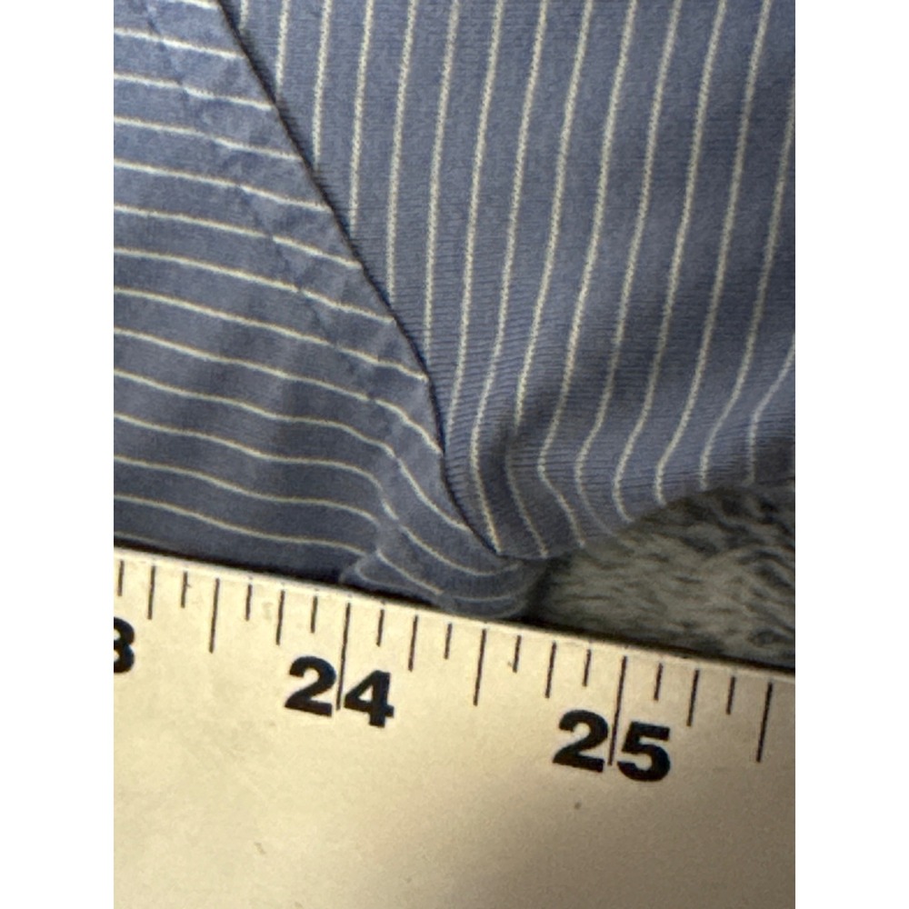 Peter Millar Mens XL Blue Striped 100% Cotton Polo Shirt Crest Logo Short Sleeve - Picture 8 of 16